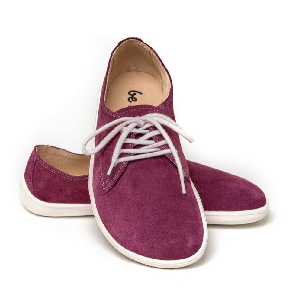 Be Lenka Plum colored suede shoes